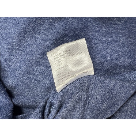 iGenJun Top Womens Medium Blue Half Sleeve Polyester‎ Blend Casual - Picture 12 of 12